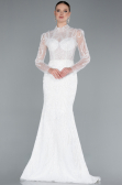 Long White Wedding Dress ABG105