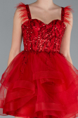 Red Short Engagement Dress ABK2079