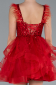 Red Short Engagement Dress ABK2079
