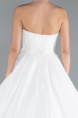 Long White Wedding Dress ABG093