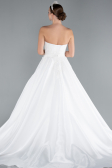 Long White Wedding Dress ABG093