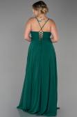 Emerald Green Long Plus Size Evening Dress ABU1324