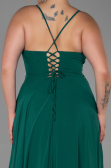 Emerald Green Long Plus Size Evening Dress ABU1324