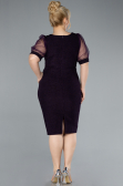Purple Short Plus Size Cocktail Dress ABK2247