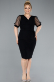 Short Black Plus Size Cocktail Dress ABK2247