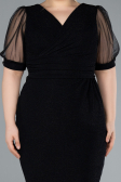 Short Black Plus Size Cocktail Dress ABK2247