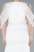 Long White Formal Plus Size Dress ABU4668