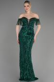 Long Emerald Green Mermaid Prom Dress ABU3783