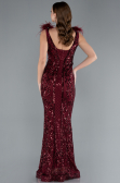 Long Burgundy Mermaid Prom Dress ABU3669