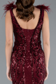 Long Burgundy Mermaid Prom Dress ABU3669
