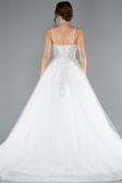 Long White Wedding Dress ABG106