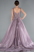Long Lavender Haute Couture Dress ABU4551