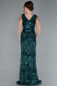 Emerald Green Long Scaly Mermaid Evening Dress ABU3842