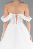 Long White Wedding Dress ABG088