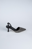 Black-Silver Stony Stiletto AB1127