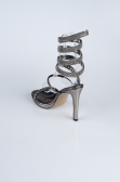Platinum Plaster Fabric Evening Shoe AB1129