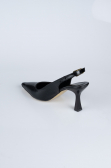 Black Patterned Evening Shoe ABD1130