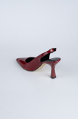 Burgundy Patent Leather Evening Shoe ABR1130