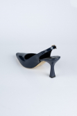 Navy Blue Patent Leather Evening Shoe ABR1130