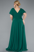 Long Emerald Green Plus Size Evening Dress ABU1562
