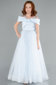 Long Light Blue Girl Dress ABU4826
