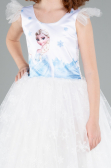 White Long Girl Dress ABU4238
