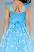 Blue Long Girl Dress ABU4238