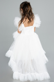 White Long Girl Dress ABU4239
