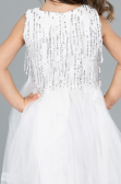 Midi White Girl Dress ABK2300