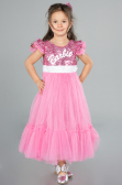 Long Pink Girl Dress ABU4033