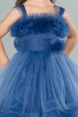 Front Short Back Long Indigo Girl Dress ABO112