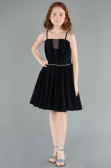 Midi Black Girl Dress ABK2298