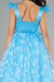 Blue Long Girl Dress ABU4237
