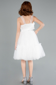 Long White Girl Dress ABU4221