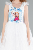 White Long Girl Dress ABU4237