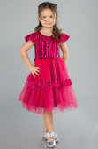 Midi Fuchsia Girl Dress ABK2301