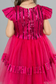 Midi Fuchsia Girl Dress ABK2301