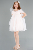 Short Salmon Girl Dress ABK2295