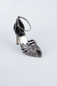 Platinum Plaster Fabric Evening Shoe AB1132