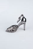 Platinum Plaster Fabric Evening Shoe AB1132