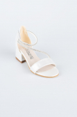 White Crystal Kid Shoe SE796
