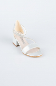 Silver Crystal Kid Shoe SE796