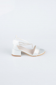 Silver Crystal Kid Shoe SE796