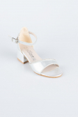 Silver Crystal Kid Shoe SE786