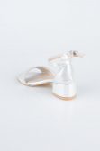 Silver Crystal Kid Shoe SE786