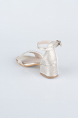Gold Kroko Kid Shoe SE786