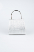 Silver Laser Cut Evening Bag SH842