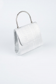 Silver Laser Cut Evening Bag SH842