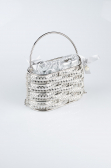 Silver Metal Night Bag SH847