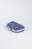 Sax Blue Suede Night Bag SH849